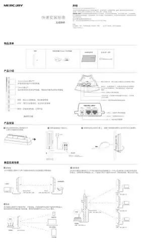 mercury水星MWB201 V3.X快速安装指南 2.0.1
